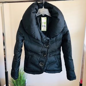 Soia & Kyo Black Collar Puffer Jacket